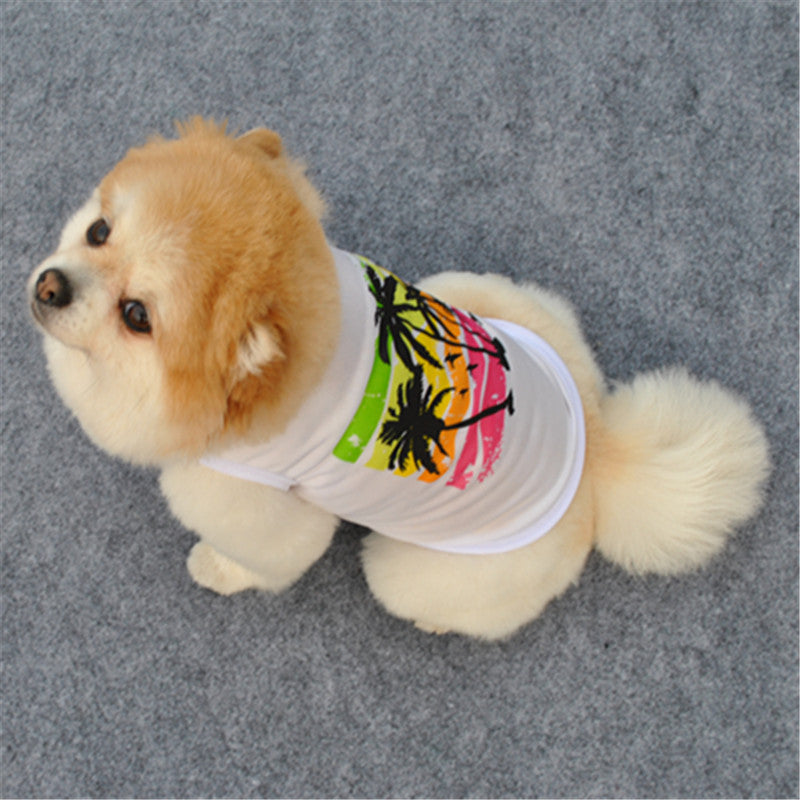 Palms Printed Dog Cat Vest