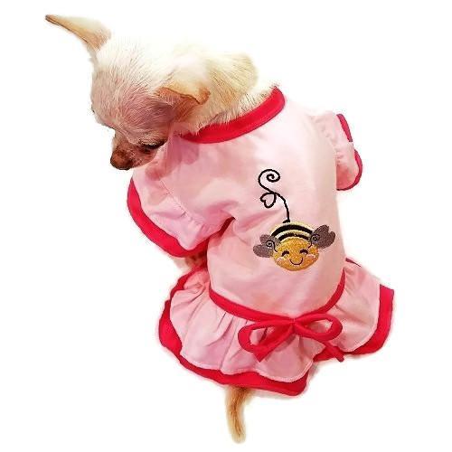 Bee Happy Ruffle Dog Dress