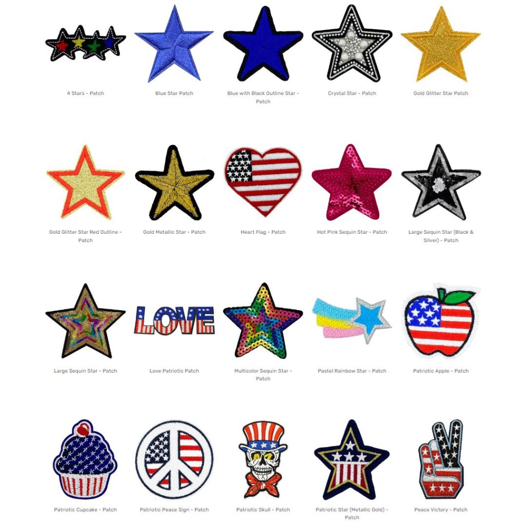 Custom Denim Dog Jacket Patches – Patriotic & Stars