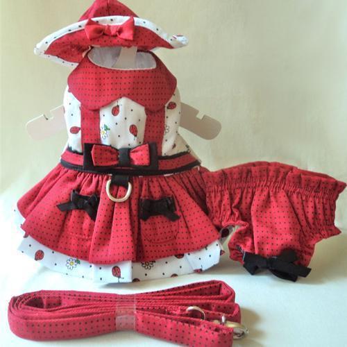 Daisy Bug Dog Harness Dress Set