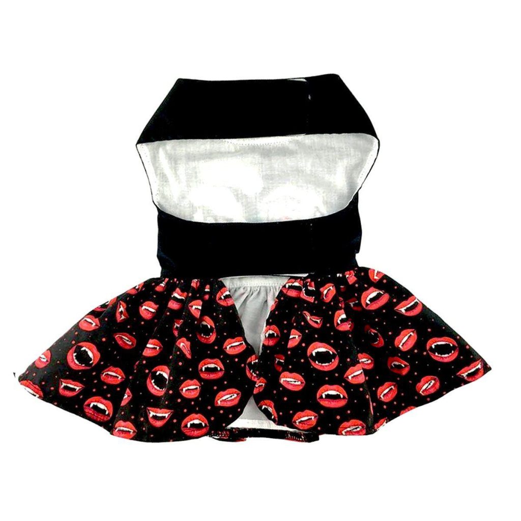 Girls Bite Back Halloween Dog Harness Dress