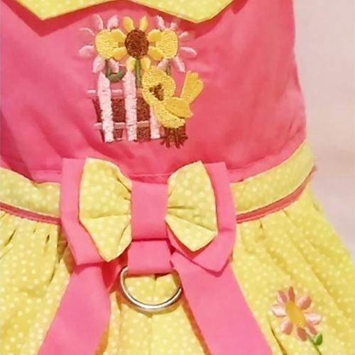 Little Chick Dog Harness Dress Set