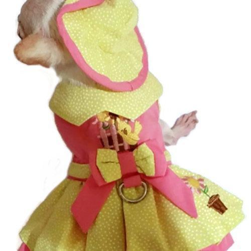 Little Chick Dog Harness Dress Set