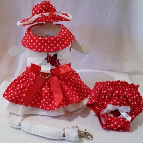 Little Lady Dog Harness Dress Set