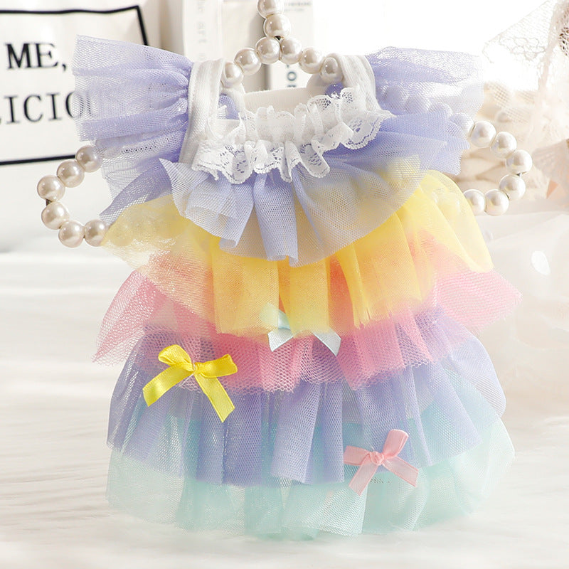 Multi-Color Layered Dog Cat Princess Dress