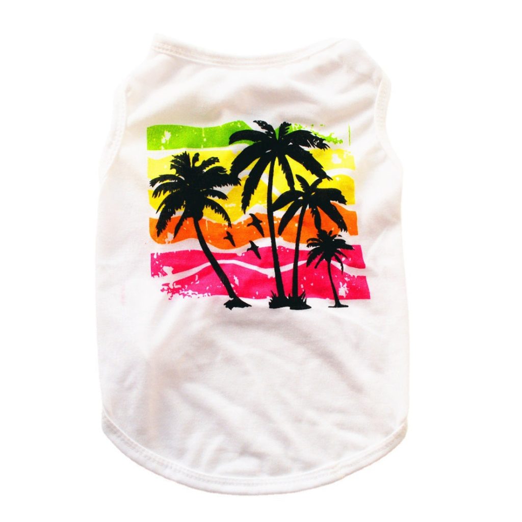 Palms Printed Dog Cat Vest