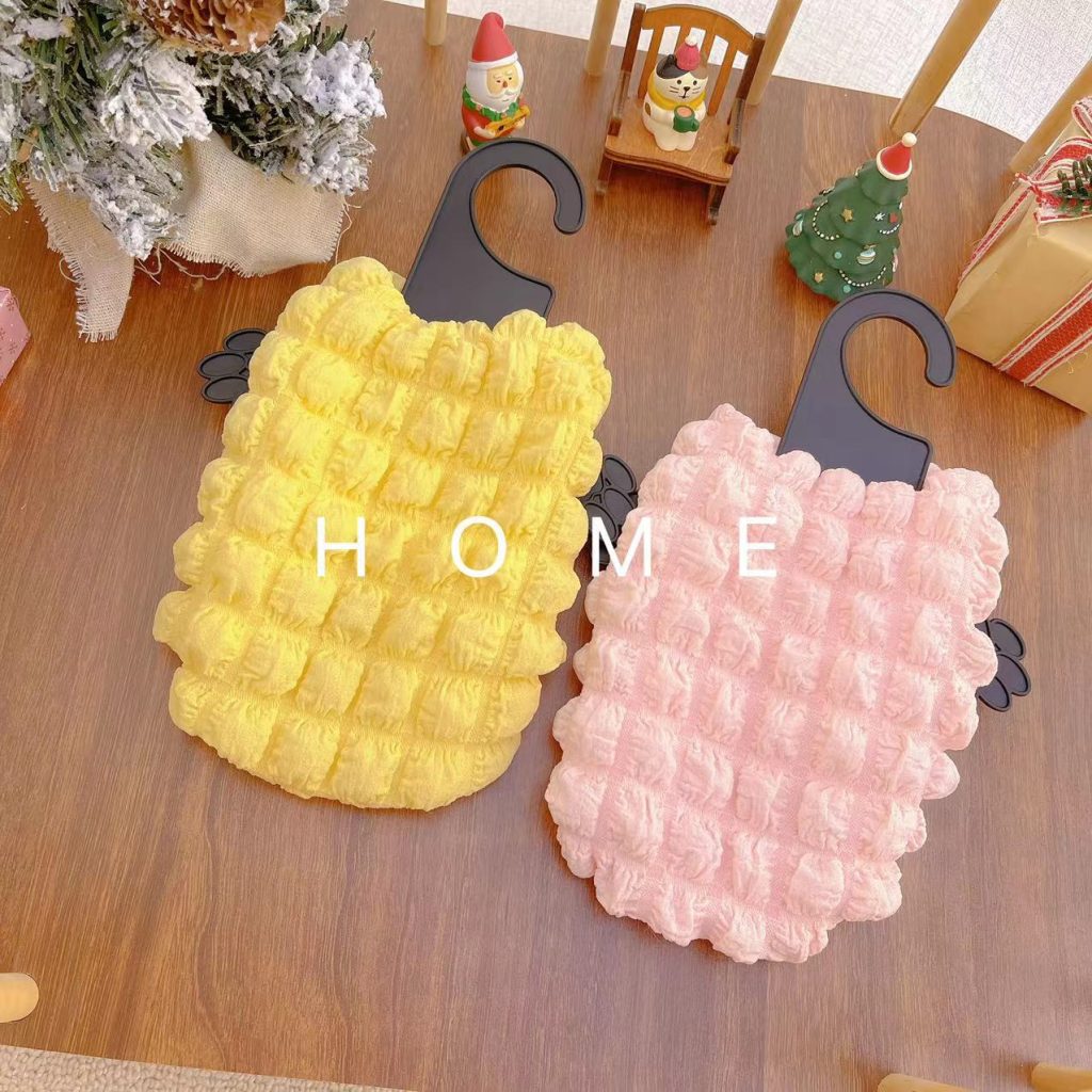 Warm Fleece Puff Pattern Dog Cat Vest