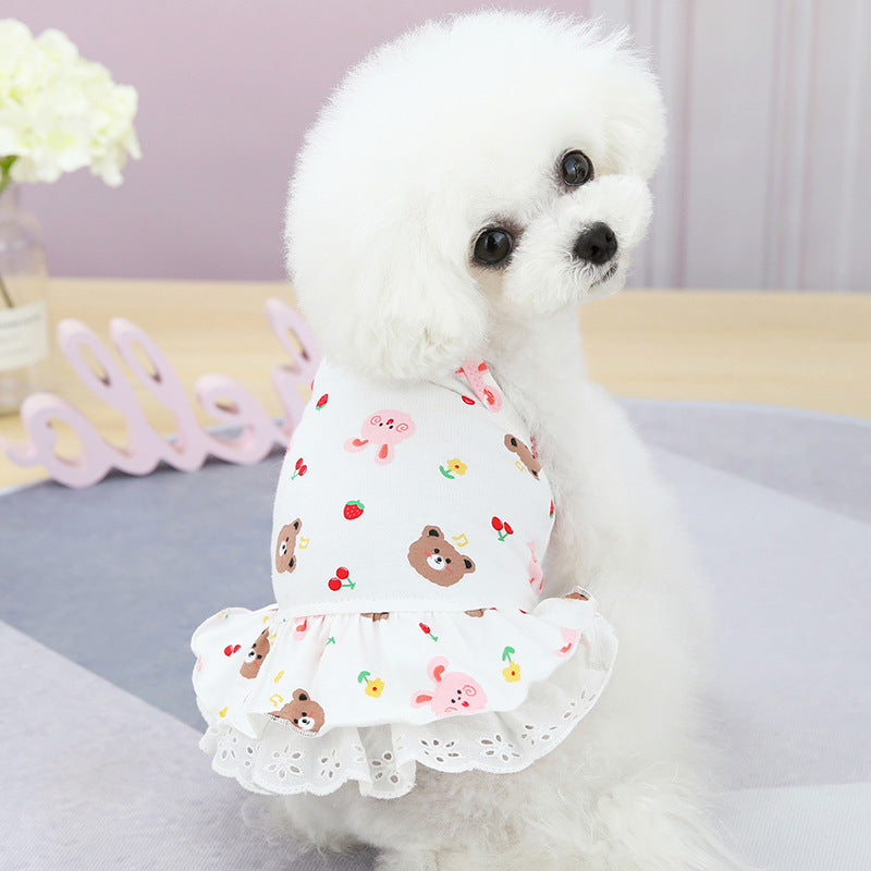 Bear&Rabbit Printed Dog Cat Dress