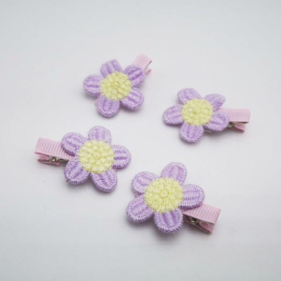 Sweet Flower Dog Cat Hair Clip 6pcs