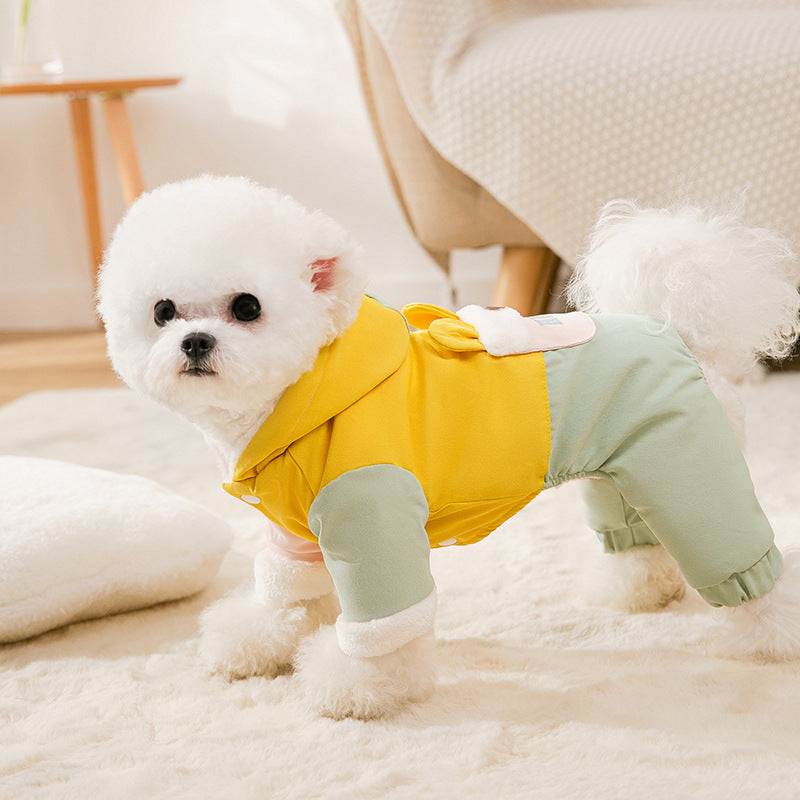 Pocket Design Dog Jumpsuits Coat Harness