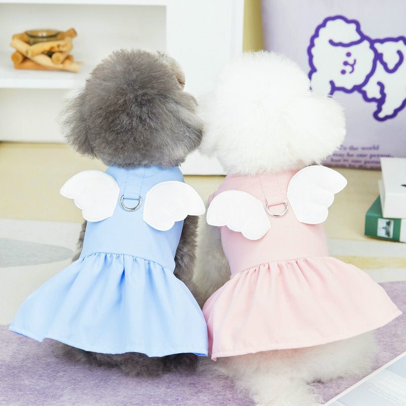 Wing Decor Dog Harness Dress