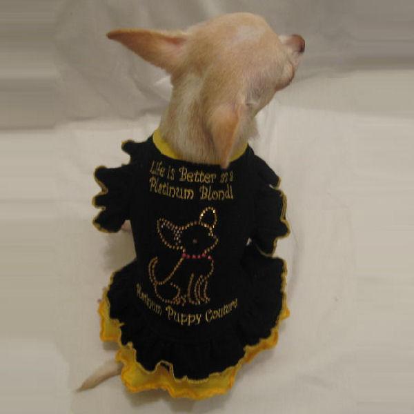 Platinum Blonde Ruffle T Dog Dress