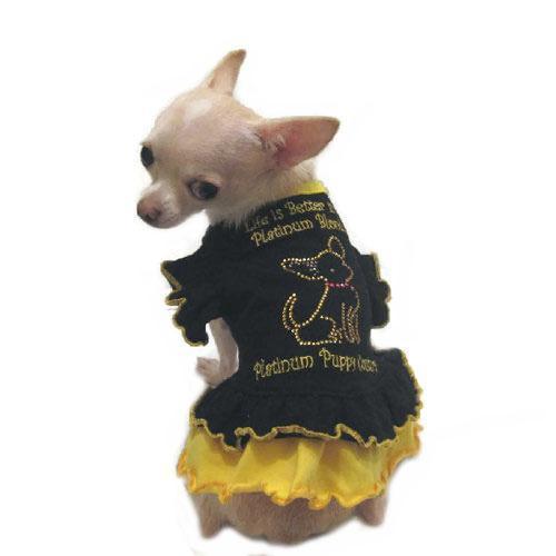 Platinum Blonde Ruffle T Dog Dress