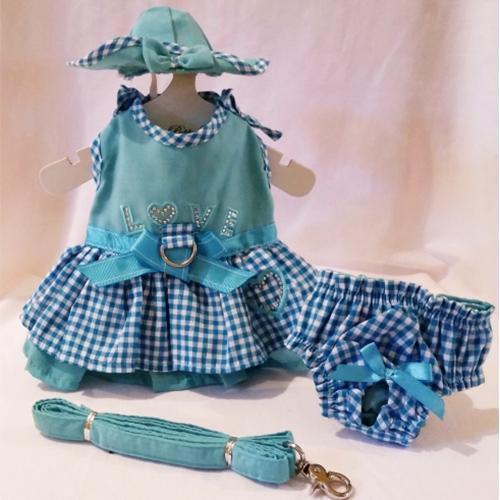 Puppy Love Dog Harness Dress Set