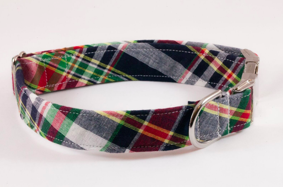 Montauk Madras Dog Collar