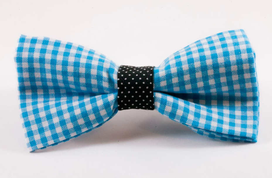 Carolina Panthers Blue And Black Dog Bow Tie Collar