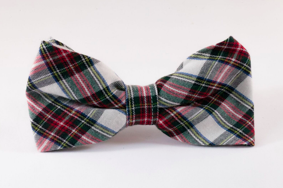 Tartan Plaid Dog Bow Tie