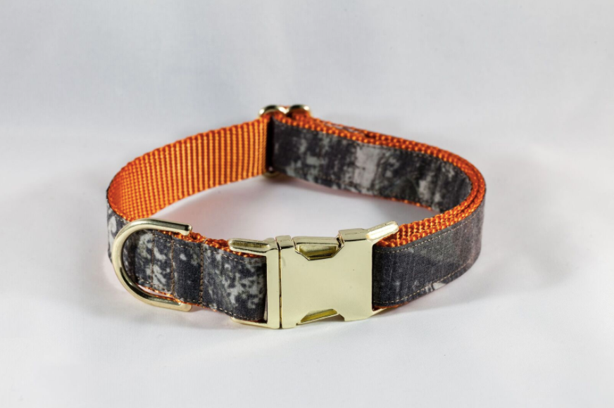 The Sporting Pup Orange Camo Dog Collar