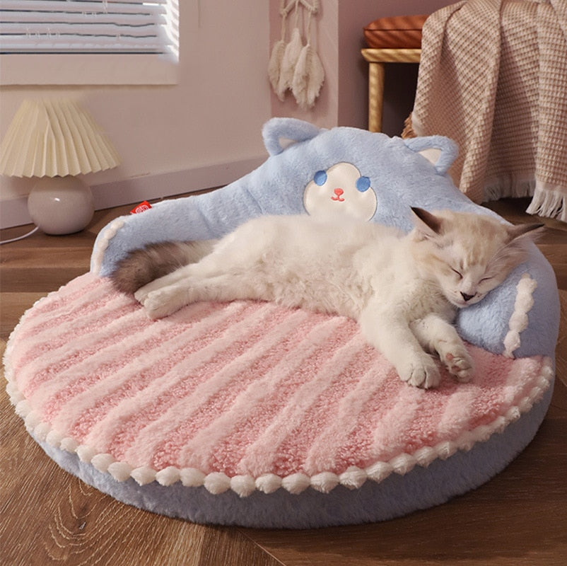 Fleece Animal Pattern Cat Dog Sofa Bed