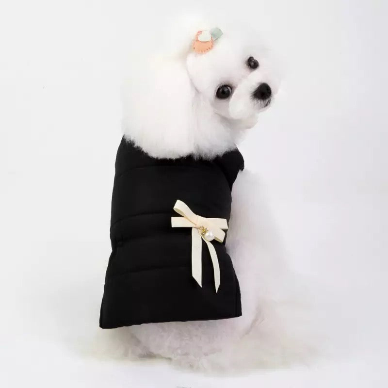 Bowknot Thicken Dog Jacket