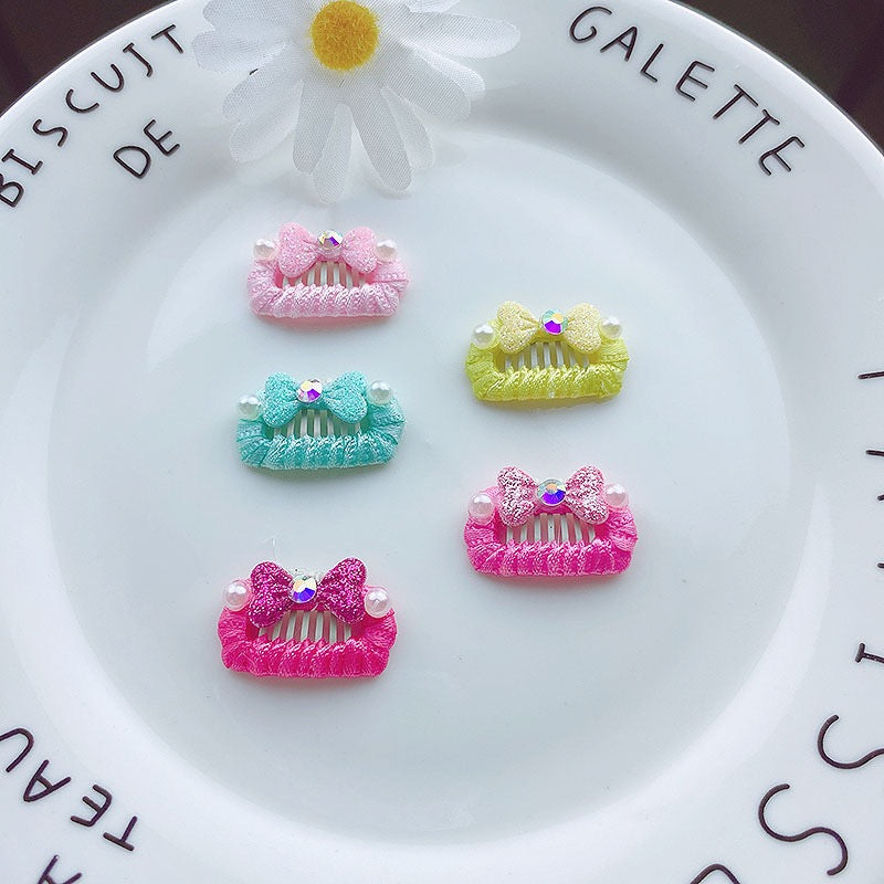 Sequined Bowknot Dog Cat Hair Clip 3pcs