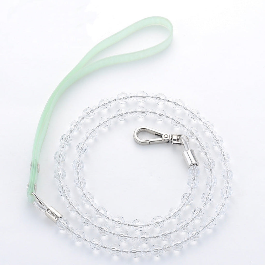 Artificial Crystal Dog Leash