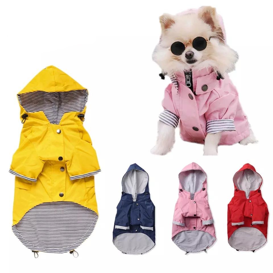 Waterproof Dog Windbreaker Jacket Raincoat