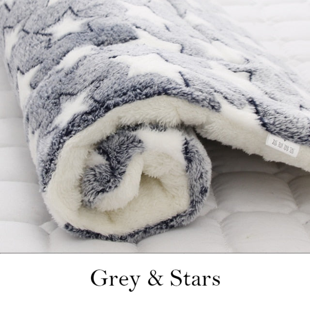 Star Pattern Dog Cat Blanket Bed