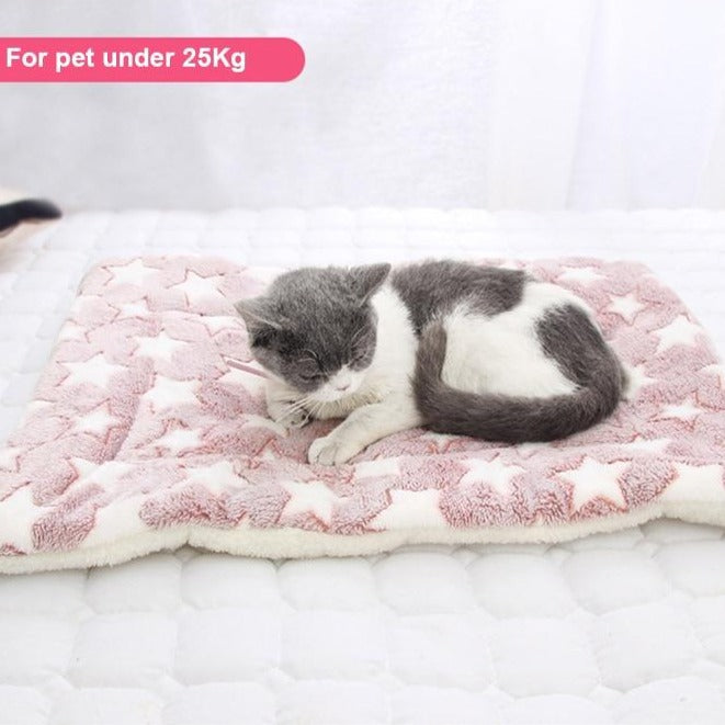 Star Pattern Dog Cat Blanket Bed