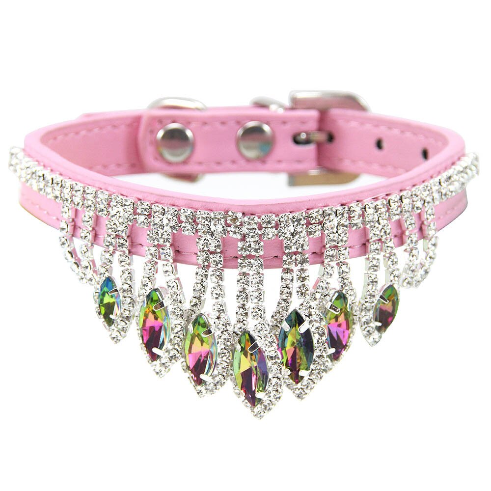 Rhinestone Necklace Dog Cat Collar