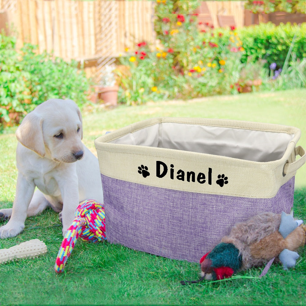 Personalized Pet Storage Basket