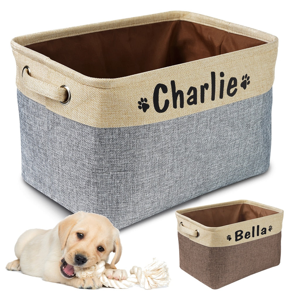 Personalized Pet Storage Basket