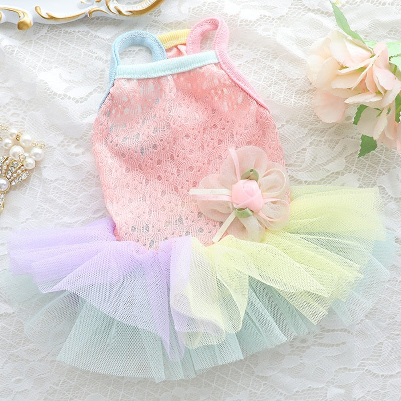 Colorful Princess Skirt For Dog Cat