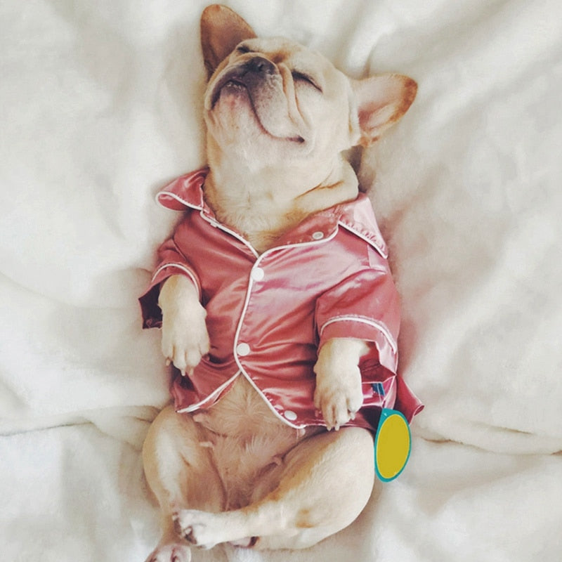 Soft Silk Dog Cat Pajamas