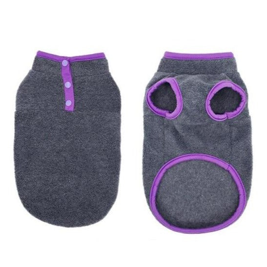 Contrast Color Fleece Dog Cat Vest