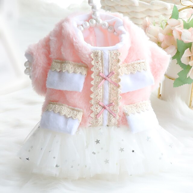 Fleece Pocket Puppy Dress Coat