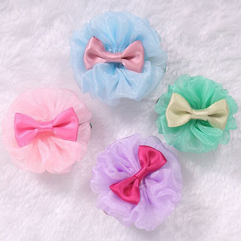 Cute Bowknot Cat Dog Hairpin